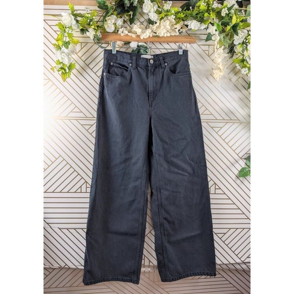 Everlane Denim - EVERLANE Women's The Baggy Jeans Organic Cotton Black Size 28 Regular